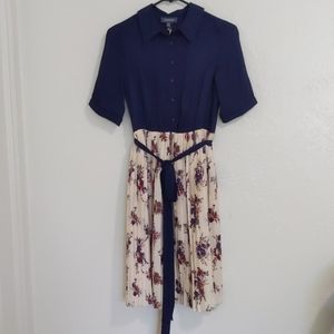 NWT Tie Waist Floral Modcloth Dress